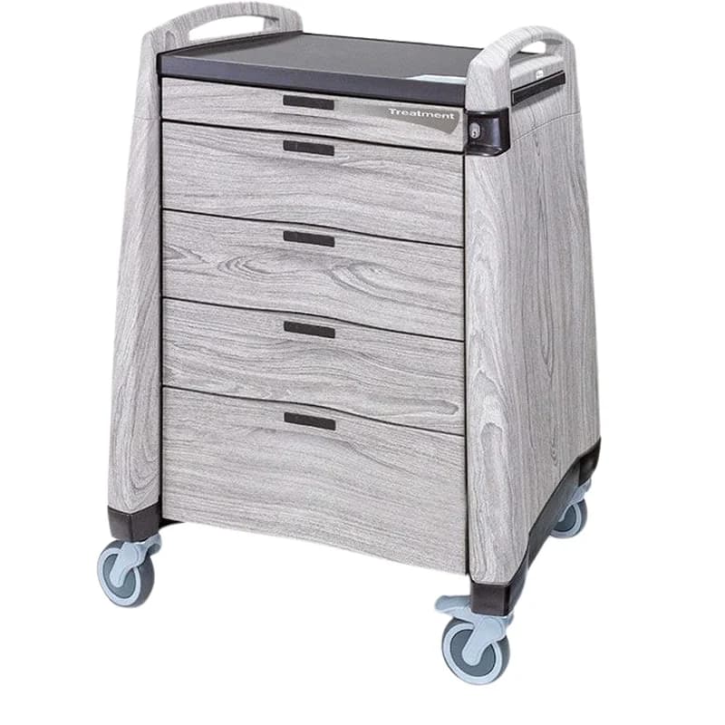 Chariot de soins Avalo Woodblend, fini Mountain Ash, de Capsa Healthcare