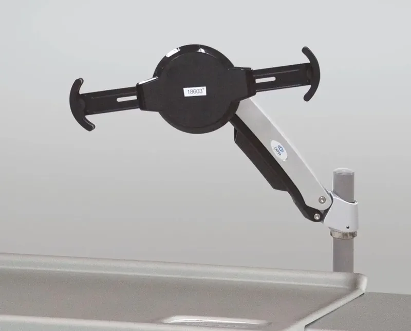 Tablet mount on an AX Series arm
