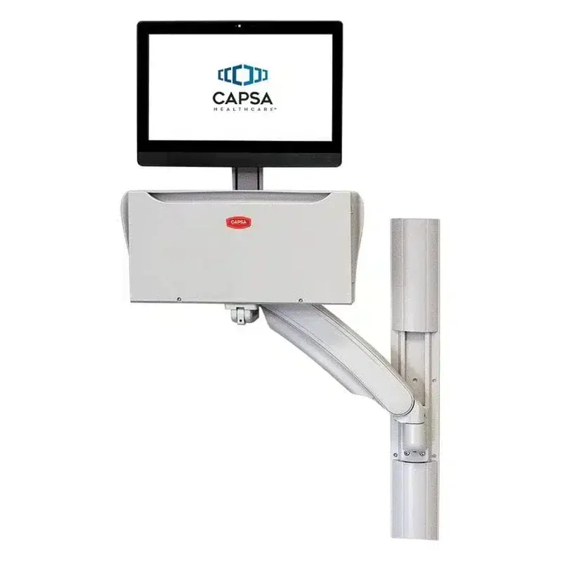 Capsa Fluid ULT wall arm folded against its wall track