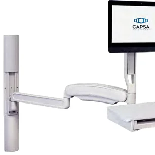 Capsa Fluid arm extended away from its wall track