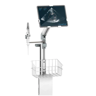 Tryten S-Series cart fitted with a basket and holders for medical devices