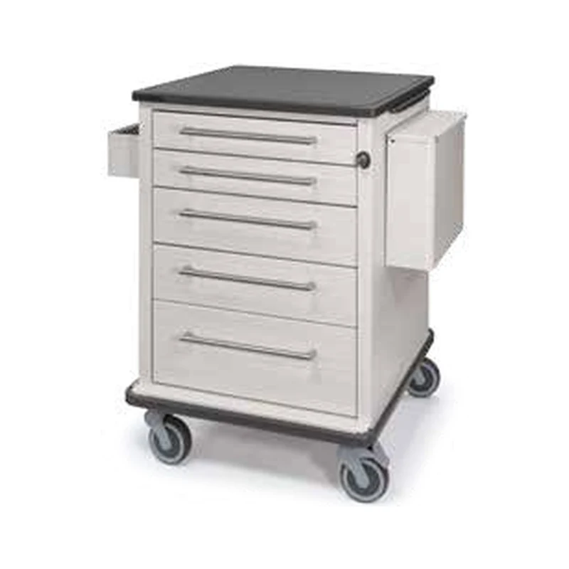 Vintage Encore VE3-TC treatment cart by Capsa Healthcare, in White Ash