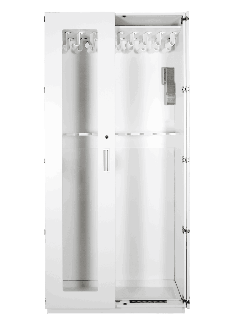 TruAir Endoscope Storage Cabinet with rotating scope hooks - LIOMAR Medical Canada