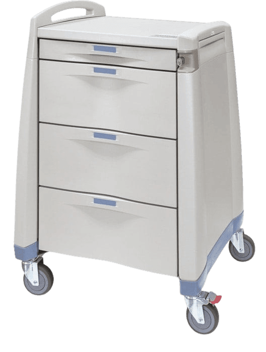 Avalo Punch Card Medication Cart - Front View - Capsa Healthcare